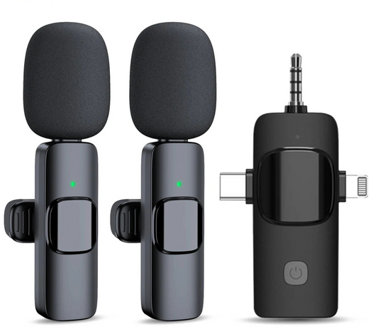 Wireless Microphone: 3-in-1 Solution for Smartphones & Recording